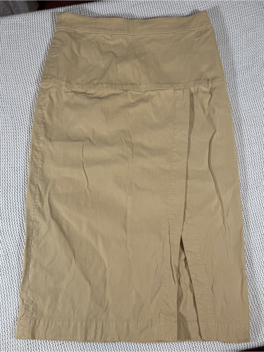 Anthropologie Tan Khaki Pencil Skirt – Size 8